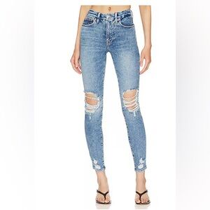 GOOD AMERICAN Good Legs Indigo Straight Jean